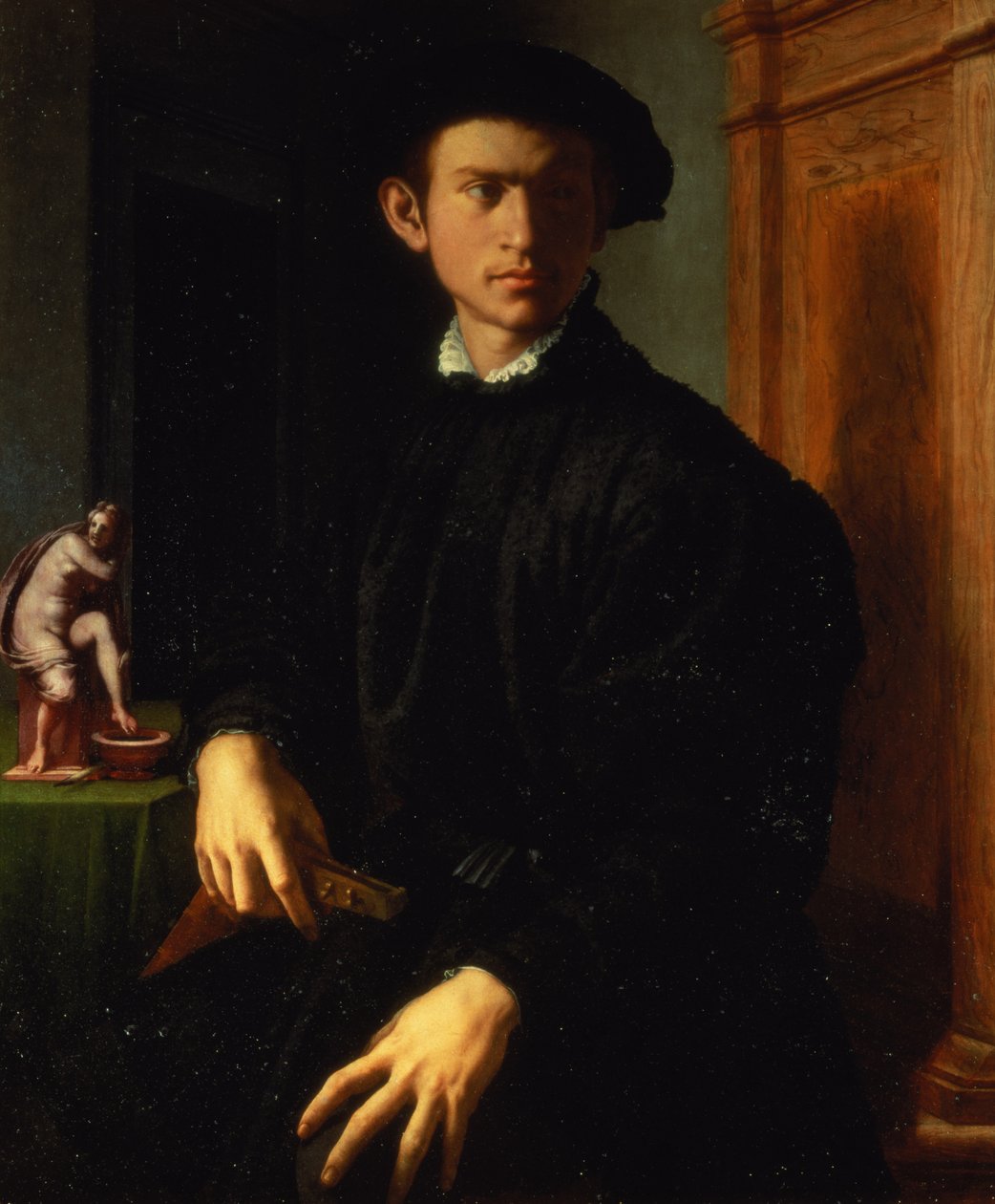 Portret młodego mężczyzny, ok.1532-40 autorstwa Agnolo Bronzino