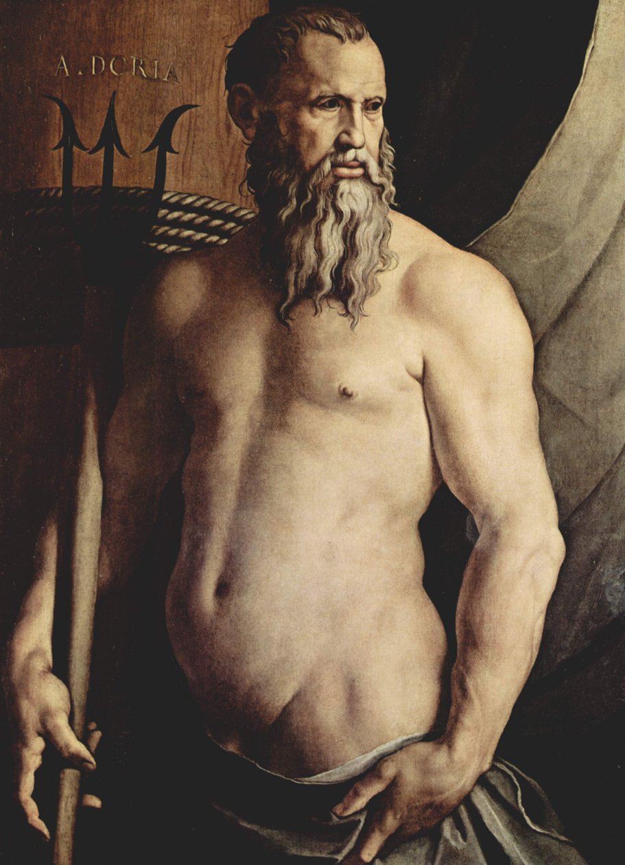 Portret Andrei Dorii jako Neptuna autorstwa Agnolo Bronzino