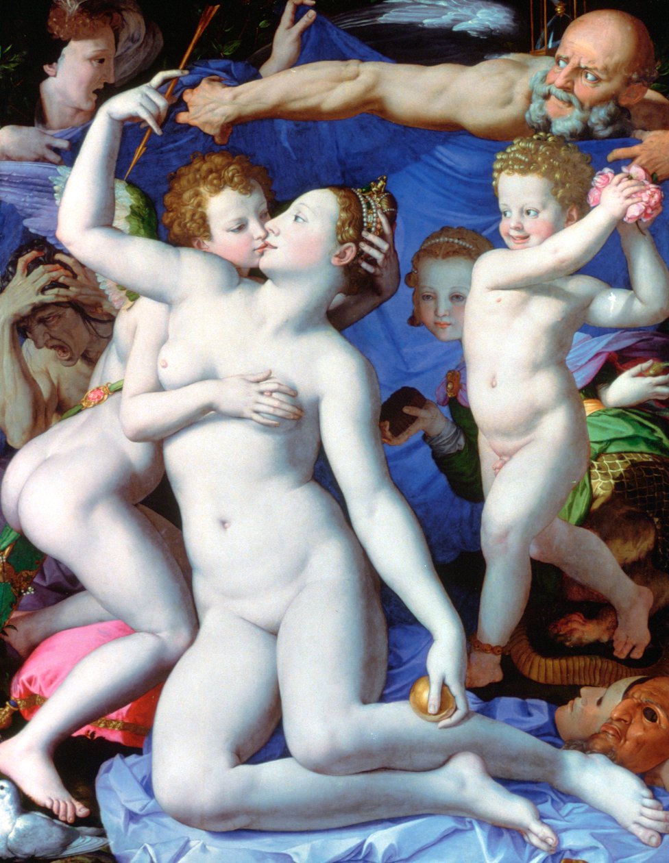 Alegoria z Wenus i Kupidynem, c1523-1568 autorstwa Agnolo Bronzino