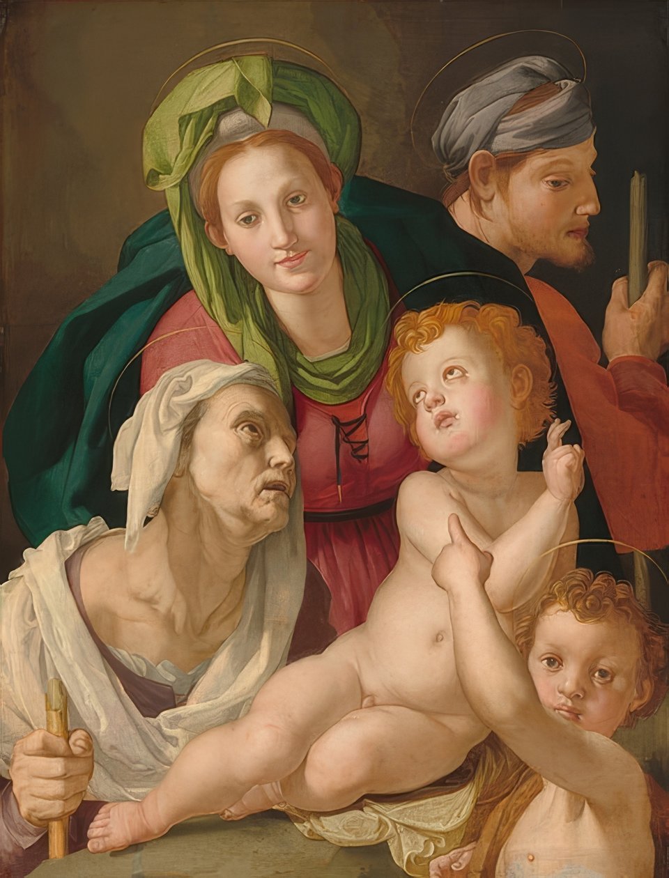 Święta rodzina. Około 1527/28 autorstwa Agnolo Bronzino