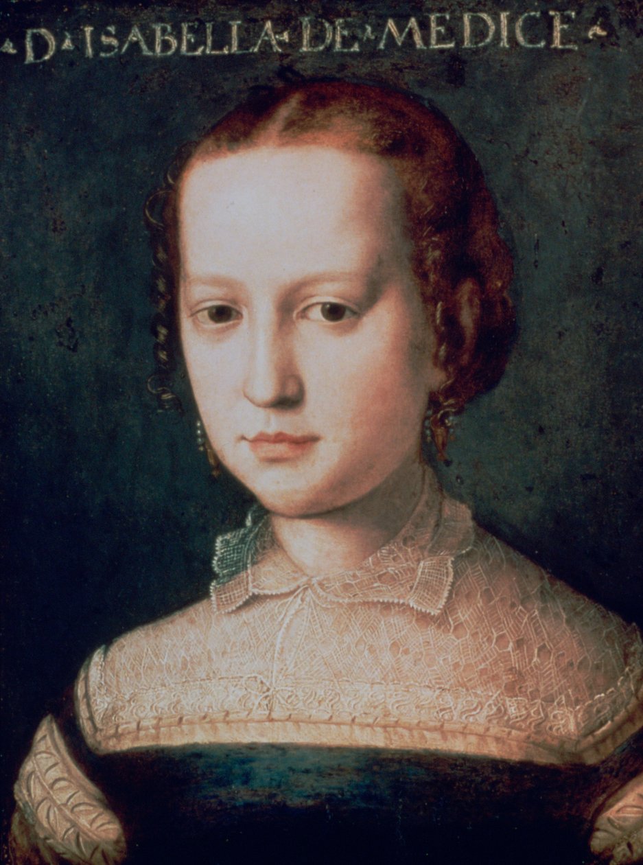 Izabela Medycejska, XVI wiek autorstwa Agnolo Bronzino