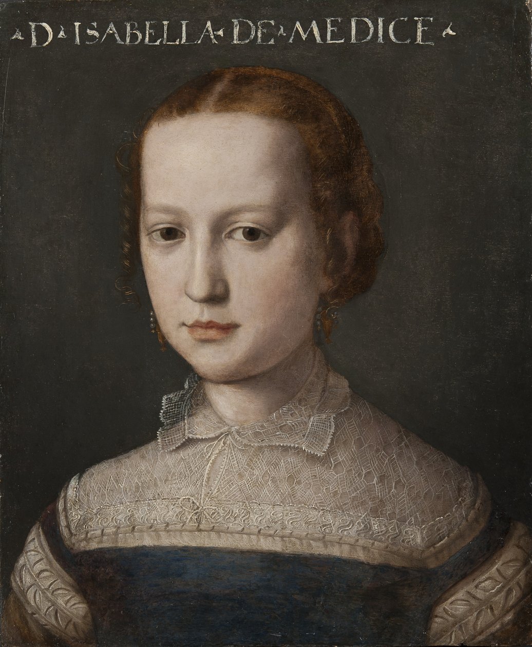 Izabela Medycejska, ok.1555 autorstwa Agnolo Bronzino