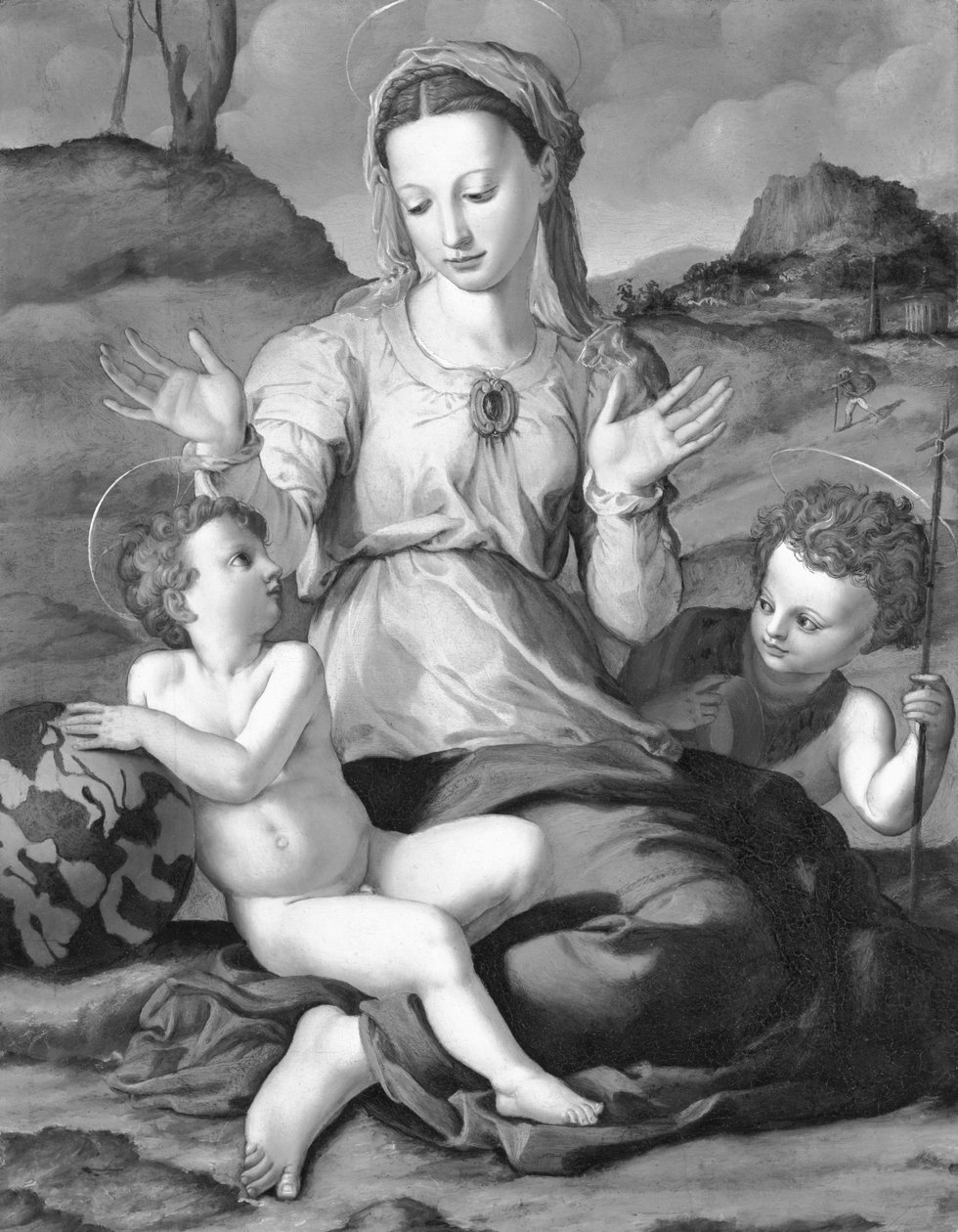 Madonna z Dzieciątkiem ze św. Janem autorstwa Agnolo Bronzino