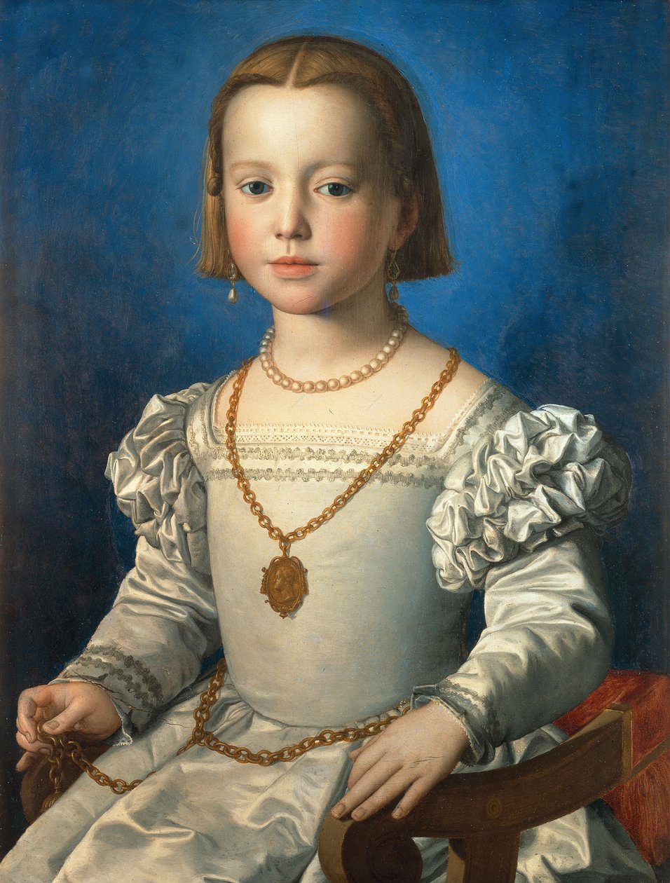 Portret Bia de Medici, 1542 autorstwa Agnolo Bronzino