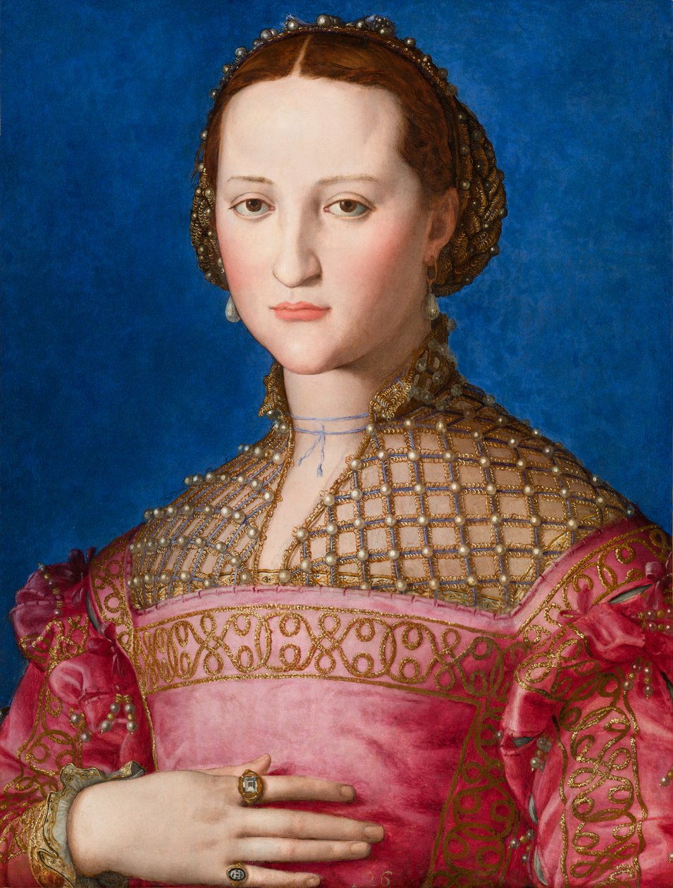 Portret Eleonory z Toledo, ok. 1543 autorstwa Agnolo Bronzino