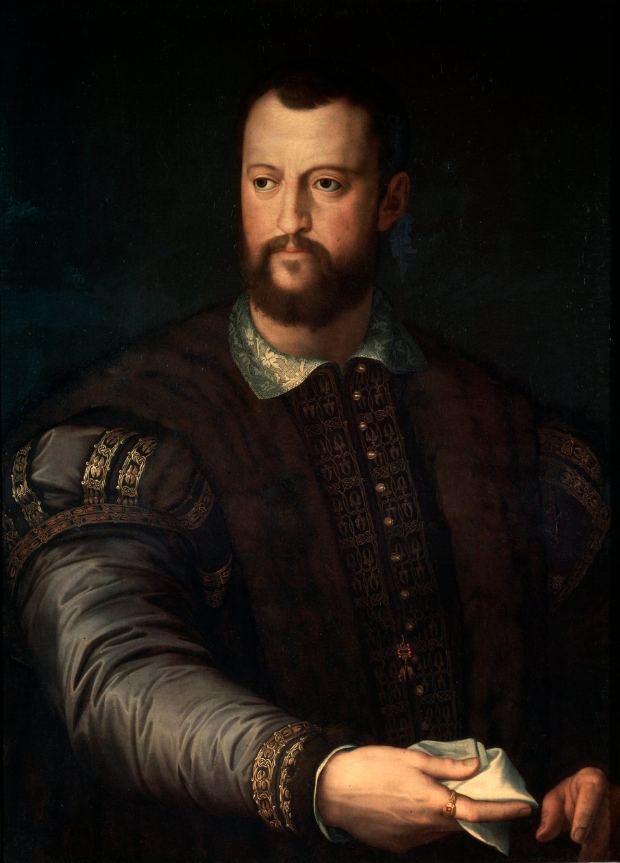 Portret wielkiego księcia Toskanii Cosimo I de Medici, 1519-1574, po 1560. autorstwa Agnolo Bronzino