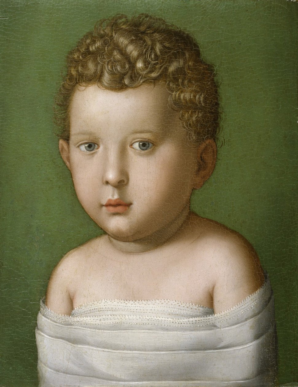 Portret chłopca, 1540-49 (olej na desce) autorstwa Agnolo Bronzino