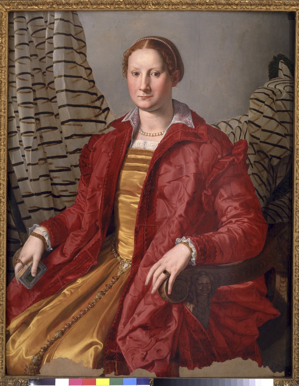 Portret damy, ok. 1550-55 autorstwa Agnolo Bronzino