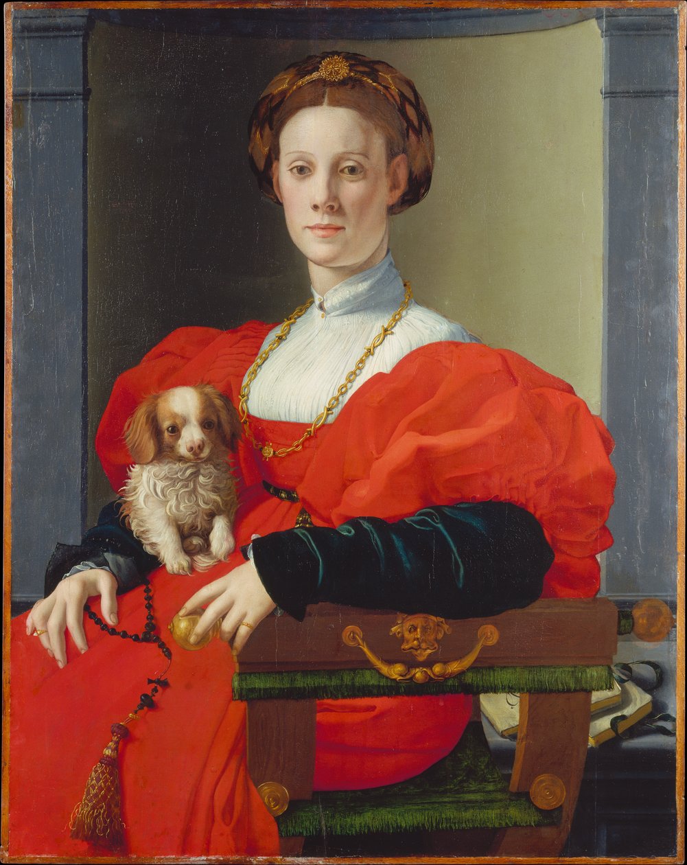 Portret damy w czerwieni (Francesca Salviati) autorstwa Agnolo Bronzino