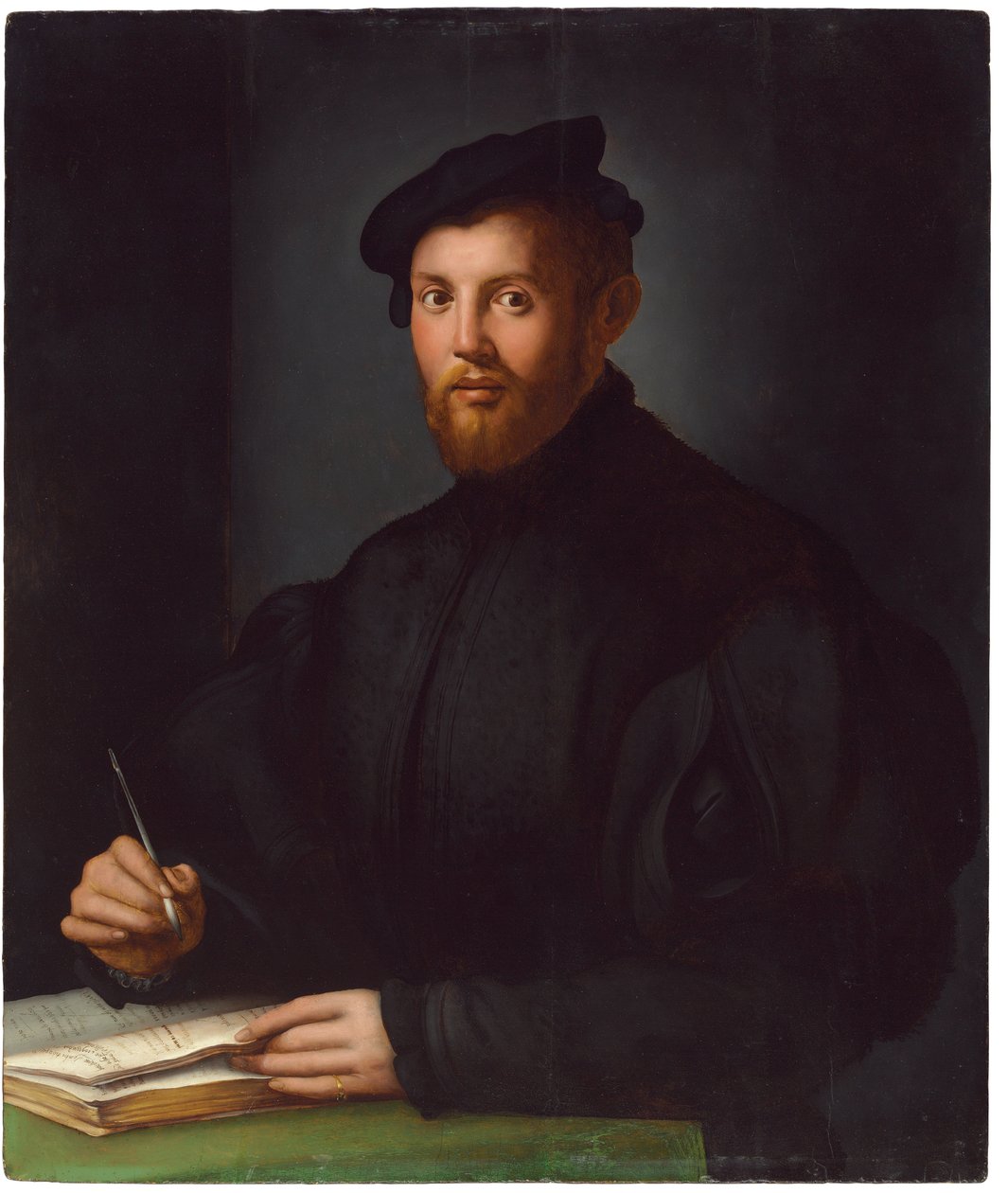 Portret młodego mężczyzny z książką autorstwa Agnolo Bronzino