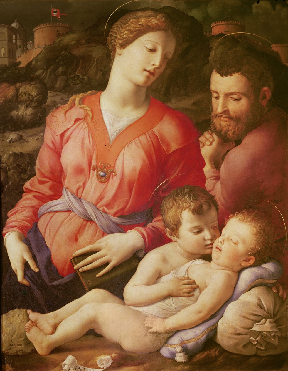 Święta Rodzina Panciatichi, ok. 1540 (olej na drewnie) autorstwa Agnolo Bronzino