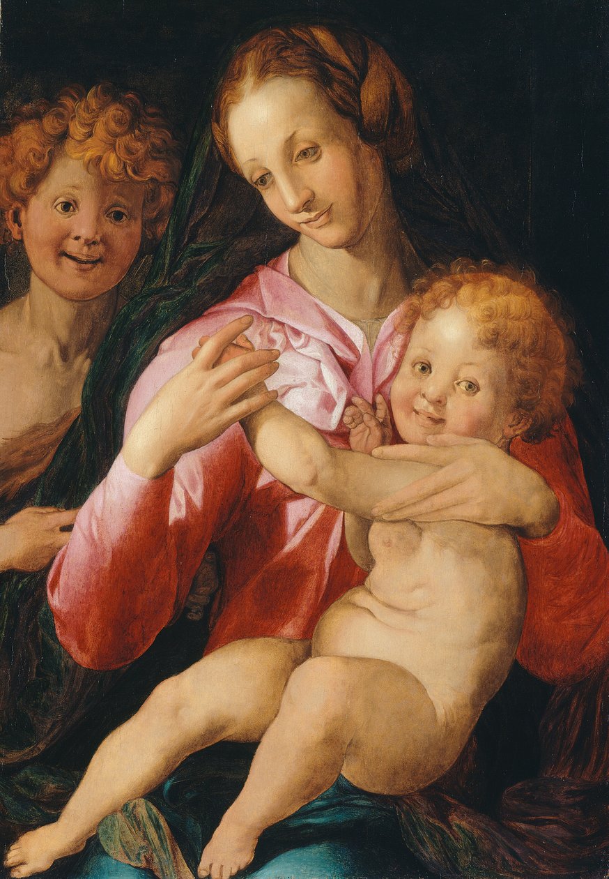 Dziewica z Dzieciątkiem z młodym św. Janem Chrzcicielem autorstwa Agnolo Bronzino