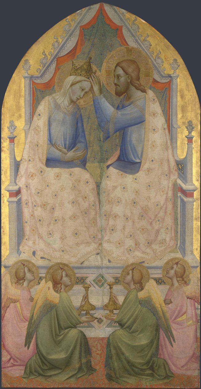 Koronacja Dziewicy, 1380s autorstwa Agnolo Gaddi
