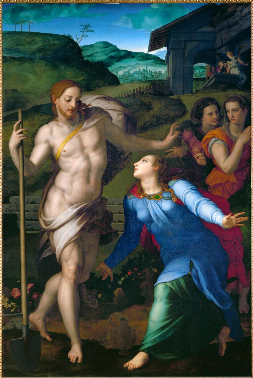 Chrystus ukazuje się świętej Magdalenie ... autorstwa Agnolo di Cosimo Bronzino