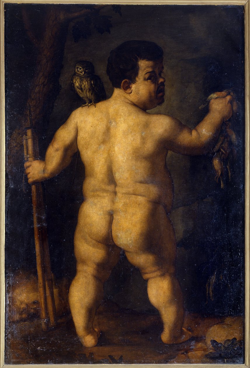 Nano Morgante. Portret jednego z najsłynniejszych krasnoludów na dworze Kosima I Medyceusza (druga połowa XVI wieku). Peinture de Agnolo Allori, zwany Brązem (1503 - 1572) autorstwa Agnolo Bronzino