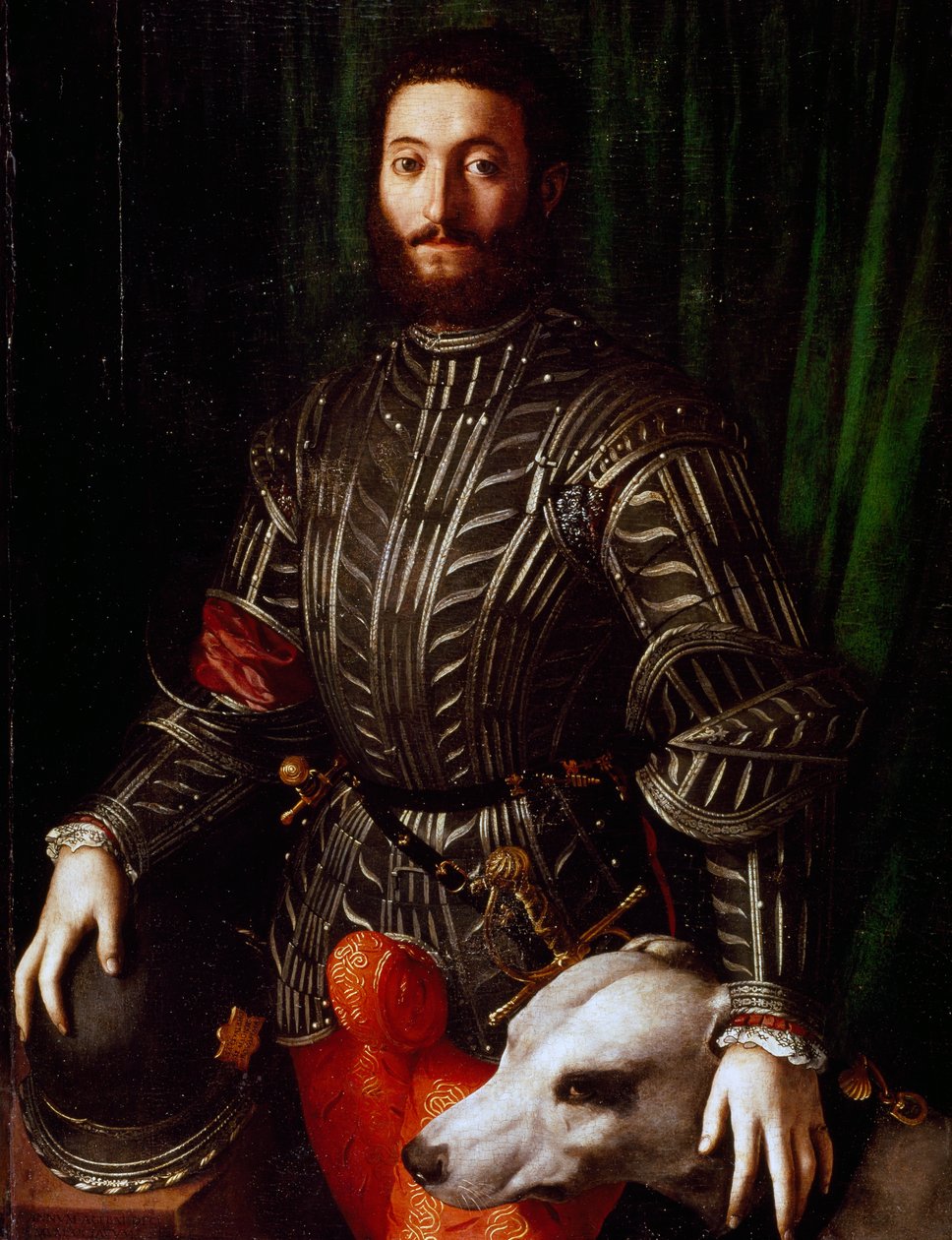 Portret Guidobaldo II della Rovere (Urbino, Pesaro-1514) autorstwa Agnolo Bronzino