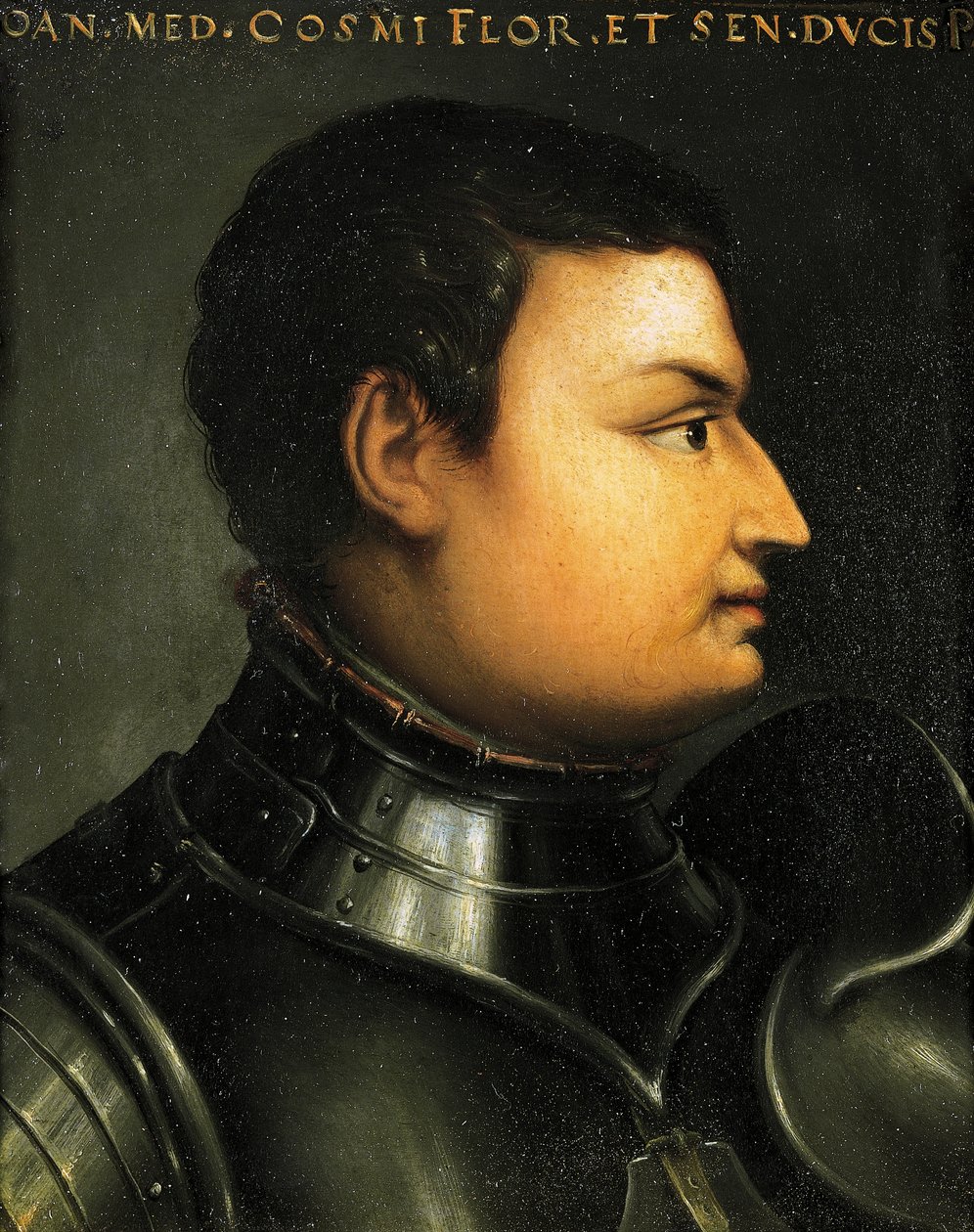 Portret Lodovico de Medici, znanego również jako Giovanni dalle Bande Nere (Forli autorstwa Agnolo Bronzino