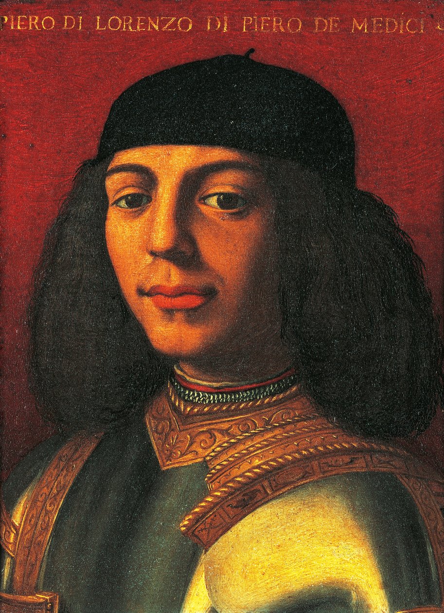 Portret Piero de Medici, znanego również jako Piero Nieszczęśliwy (Florencja autorstwa Agnolo Bronzino