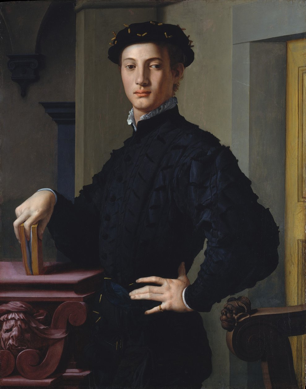Portret młodzieńca, ok. 1530 (olej na drewnie) autorstwa Agnolo Bronzino