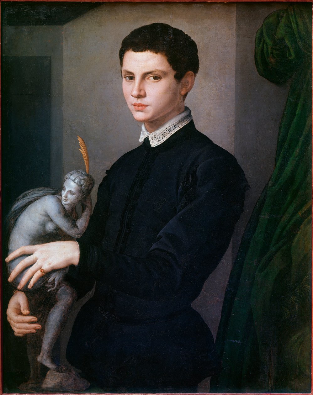 Portret rzeźbiarza. Obraz Angelo Bronzino (1503-1572) autorstwa Agnolo Bronzino