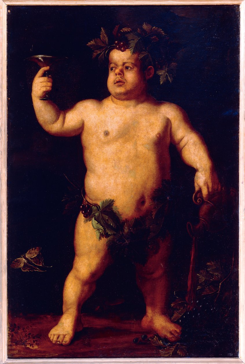 Portret krasnoluda Morgante jako Bachusa (olej na płótnie) autorstwa Agnolo Bronzino