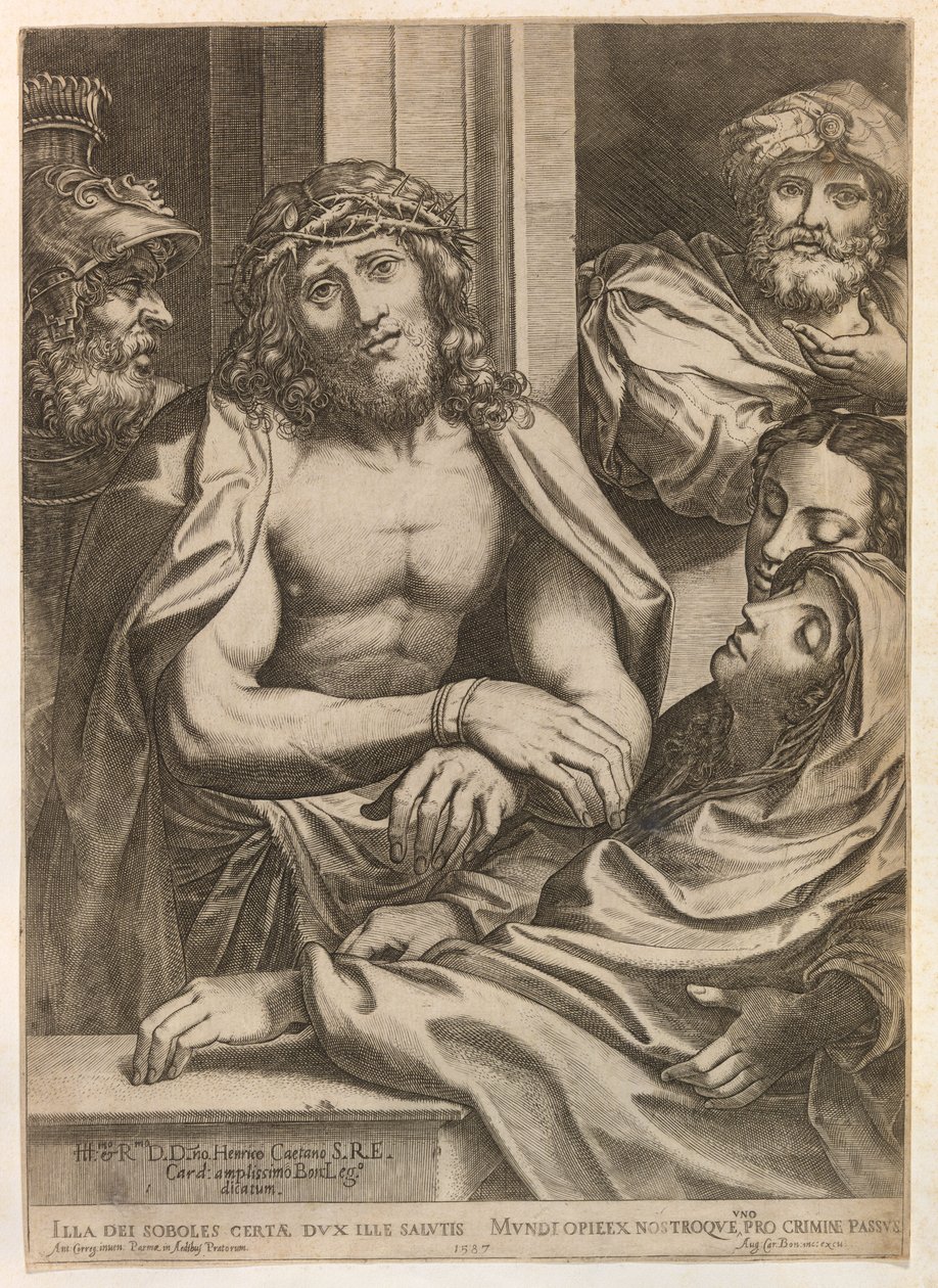 Spójrz na mężczyznę autorstwa Agostino Carracci