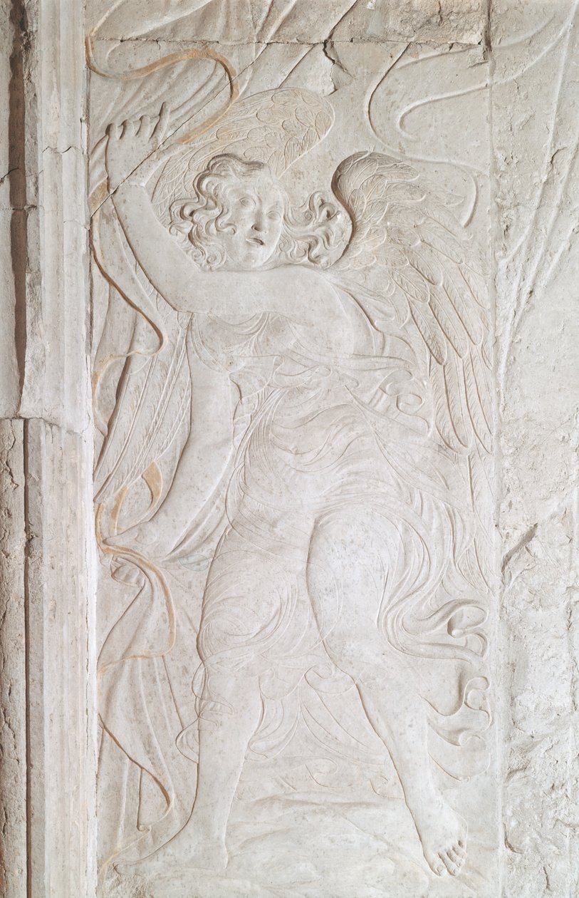 Anioł, ok. 1450-55 (marmur) autorstwa Agostino di Duccio