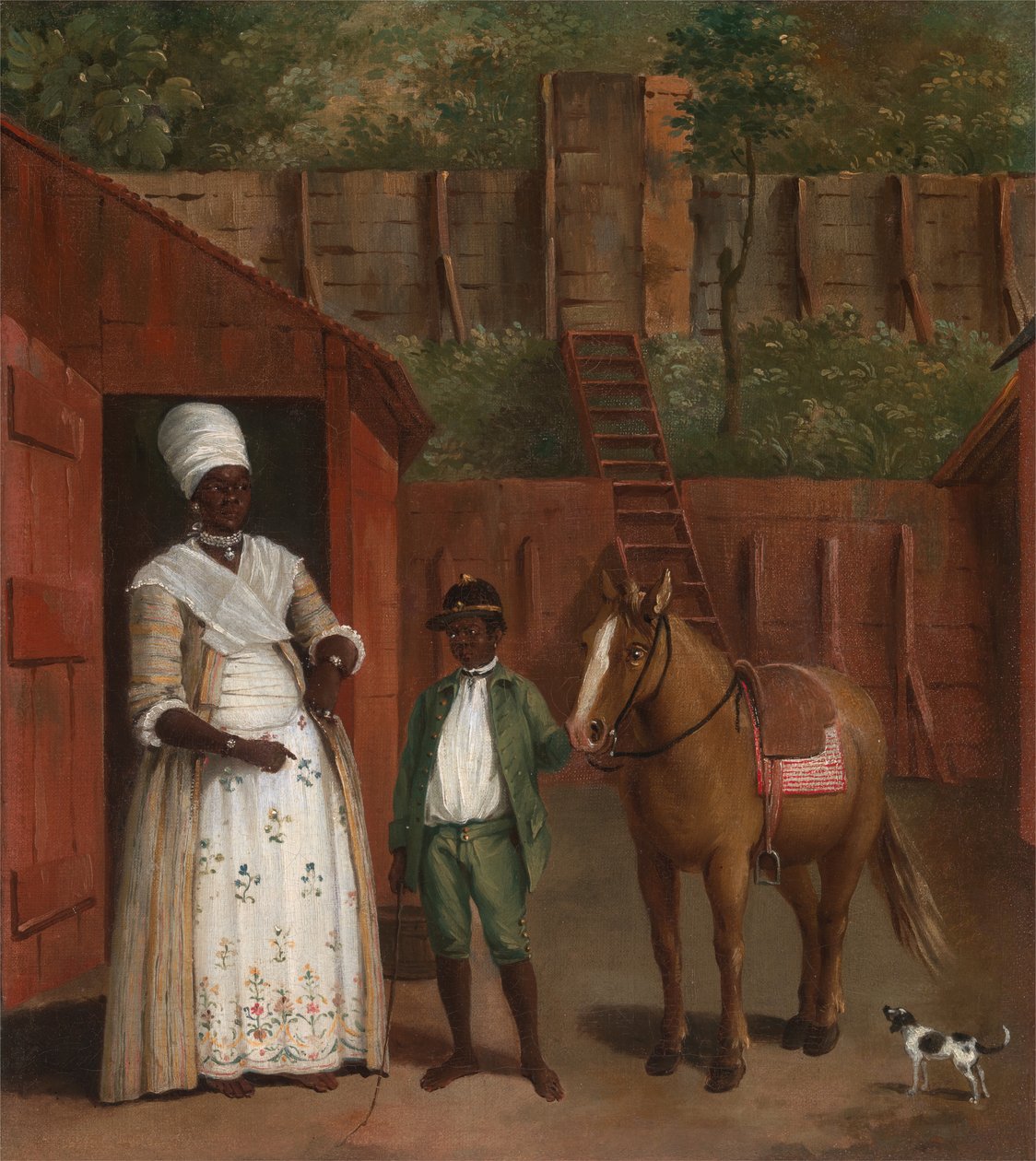 Matka z synem i kucykiem, ca. 1775. autorstwa Agostino Brunias