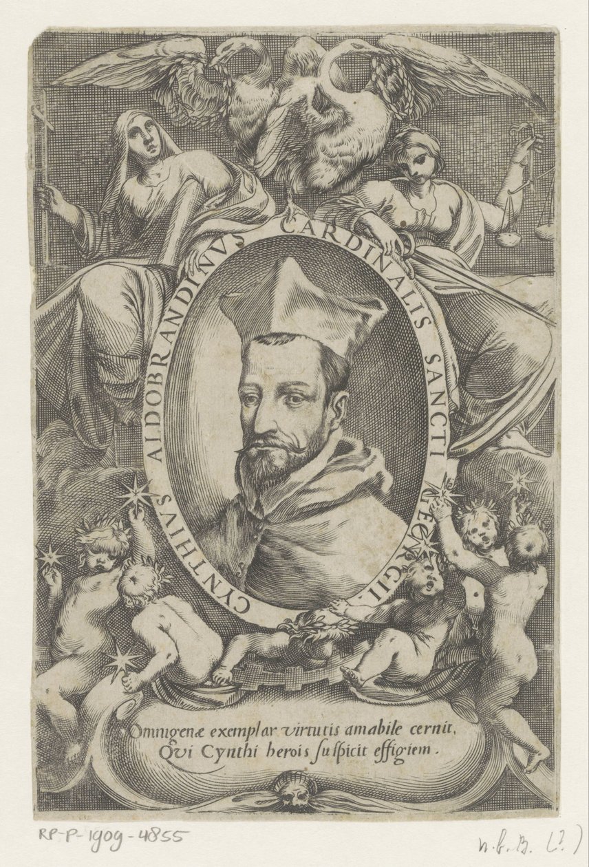 Cinzio Aldobrandini autorstwa Agostino Carracci (possibly)