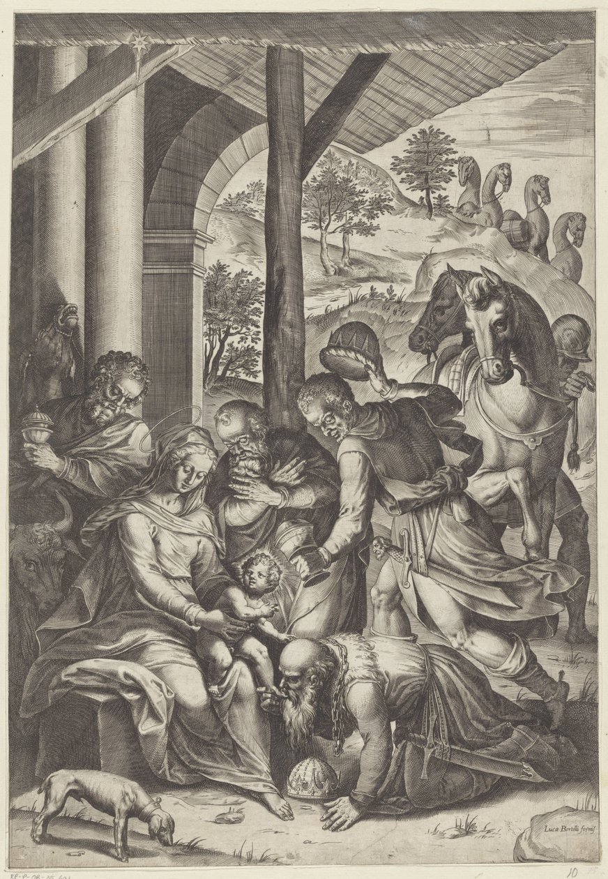 Adoracja Królów autorstwa Agostino Carracci