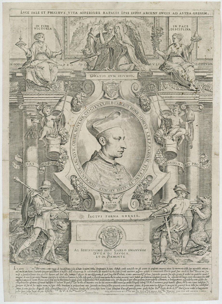 Karol Boromeusz autorstwa Agostino Carracci