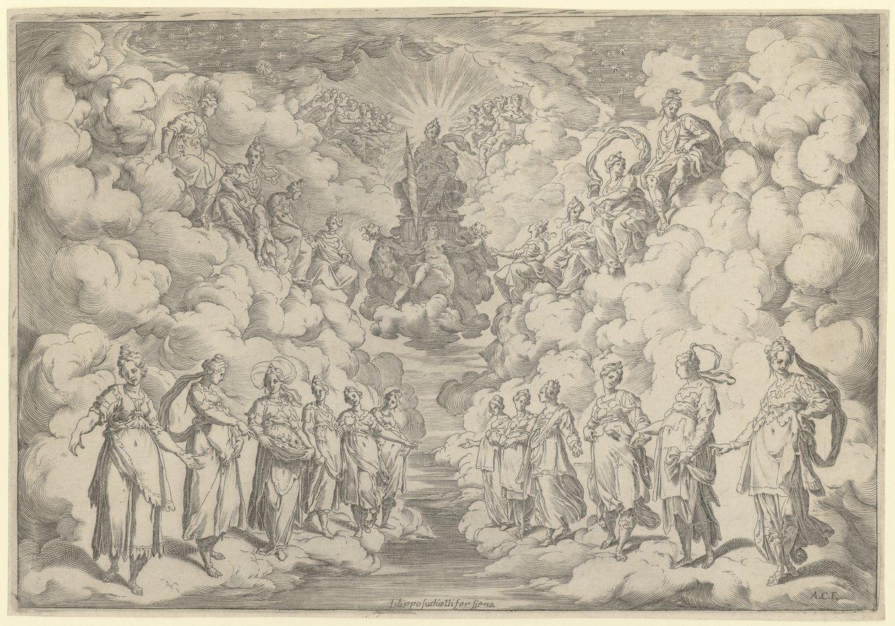 Harmonia sfer autorstwa Agostino Carracci