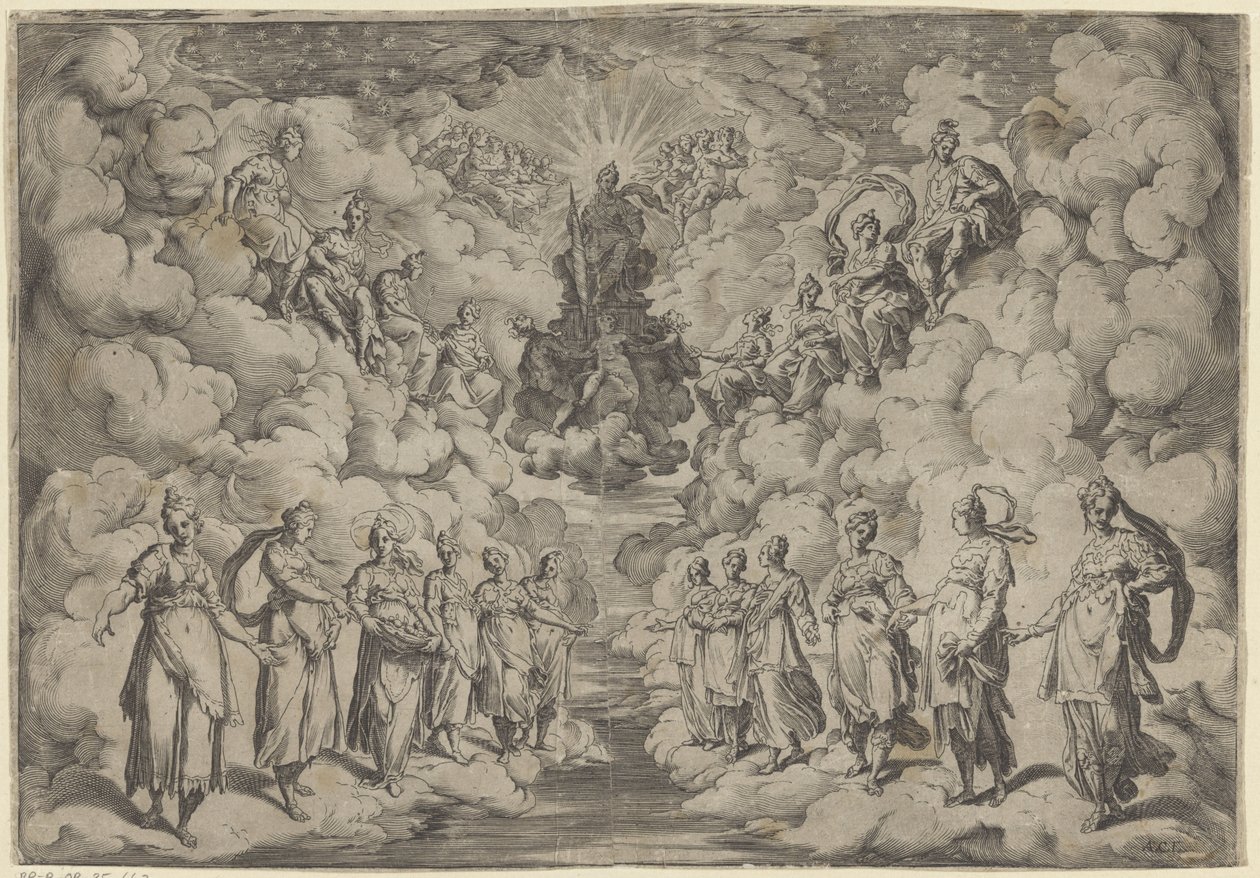 Harmonia sfer autorstwa Agostino Carracci