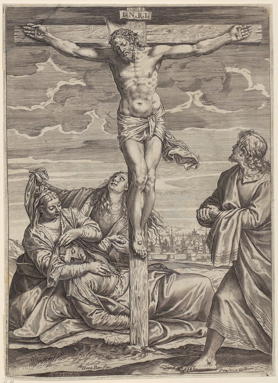 Ukrzyżowanie autorstwa Agostino Carracci