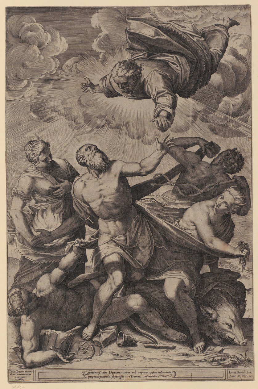 Mistyczne zaślubiny św. Katarzyny autorstwa Agostino Carracci