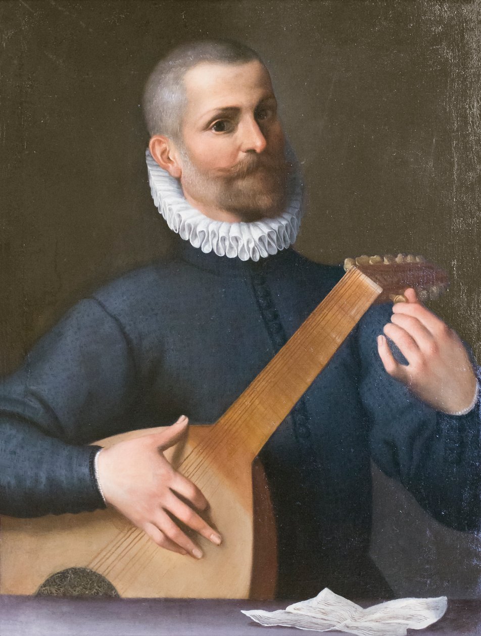 Portret lutnisty, prawdopodobnie Orazio Bassaniego autorstwa Agostino Carracci