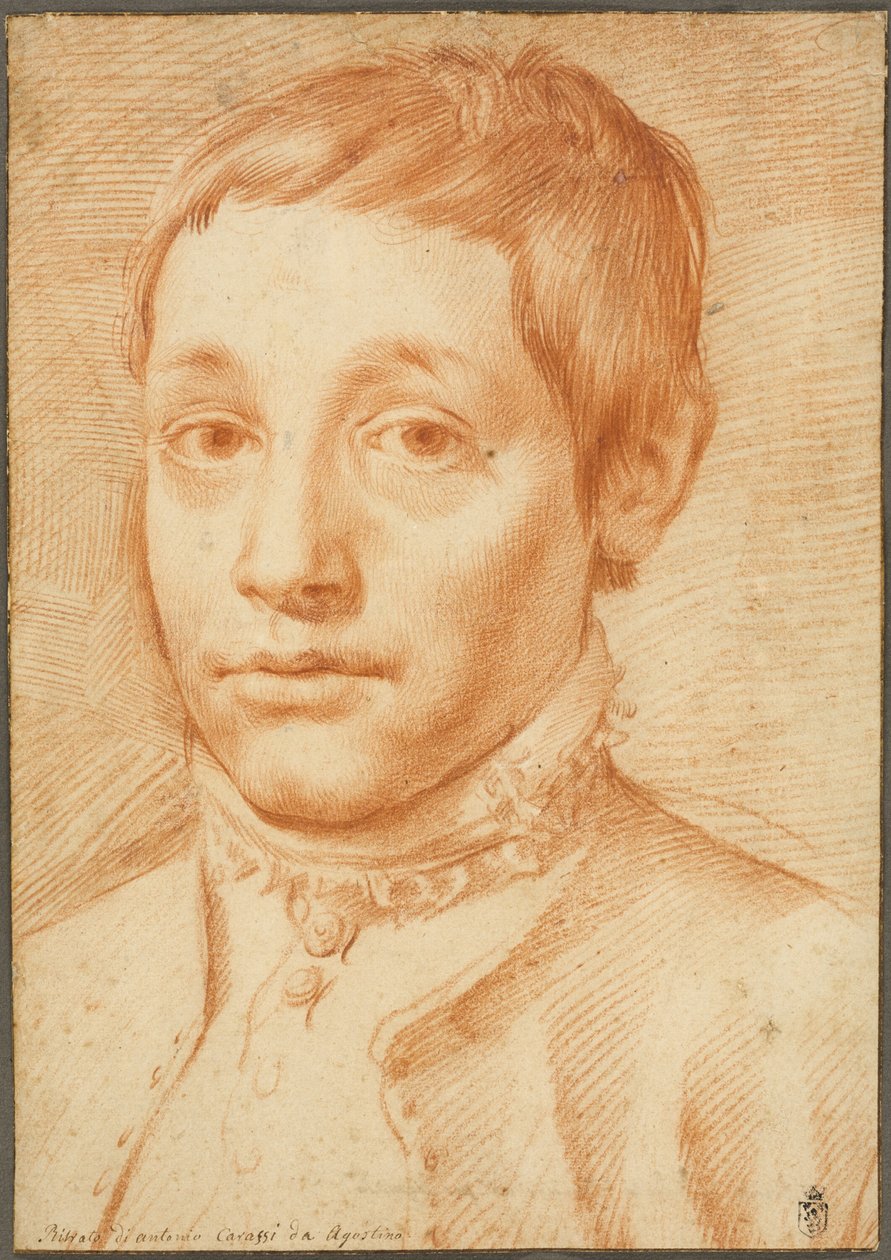Portret syna artysty, Antonio Carracci autorstwa Agostino Carracci