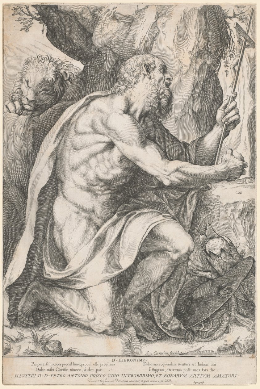 Święty Hieronim autorstwa Agostino Carracci
