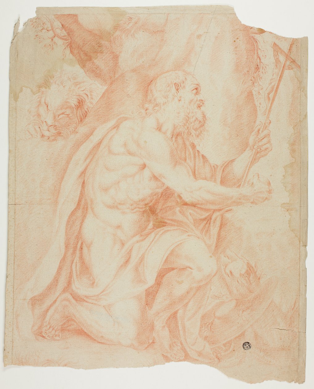 Święty Hieronim autorstwa Agostino Carracci