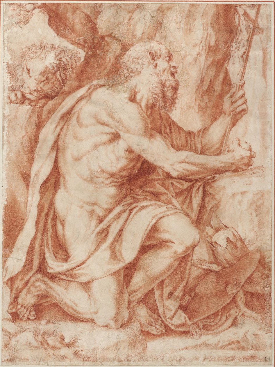 Święty Hieronim autorstwa Agostino Carracci