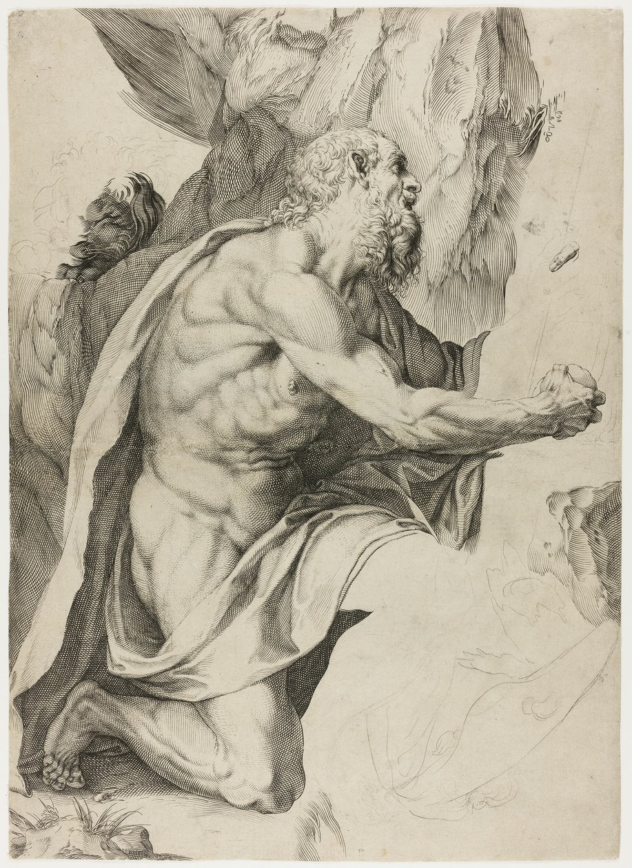 Święty Hieronim w pokucie autorstwa Agostino Carracci