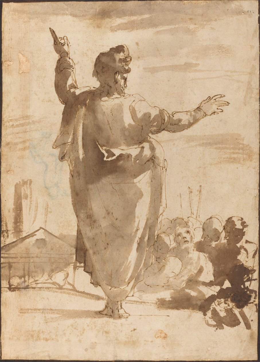 Głoszenie św. Pawła autorstwa Agostino Carracci
