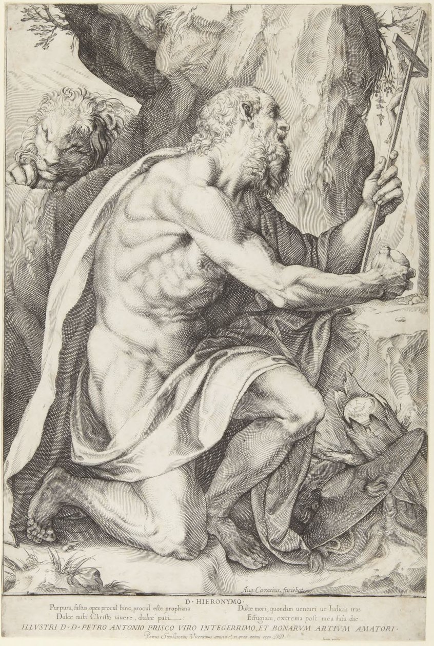 Święty Hieronim autorstwa Agostino Carracci