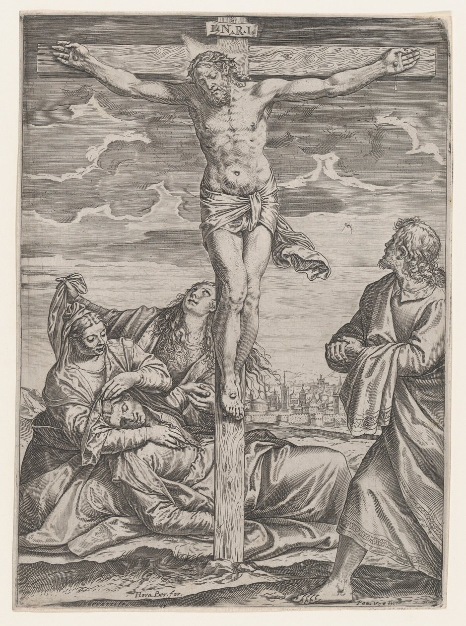 Ukrzyżowanie, 1582. autorstwa Agostino Carracci