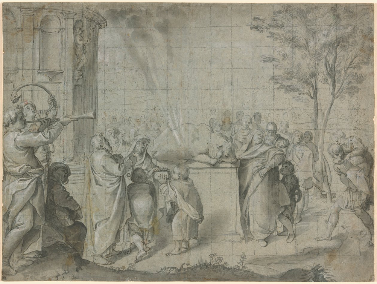 Ofiara Pelias dla Neptuna autorstwa Agostino Carracci