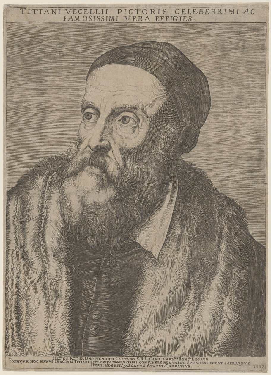 Tycjan autorstwa Agostino Carracci