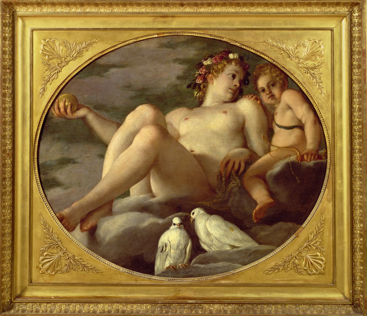 Wenus i Kupidyn, ok. 1580-1600 autorstwa Agostino Carracci