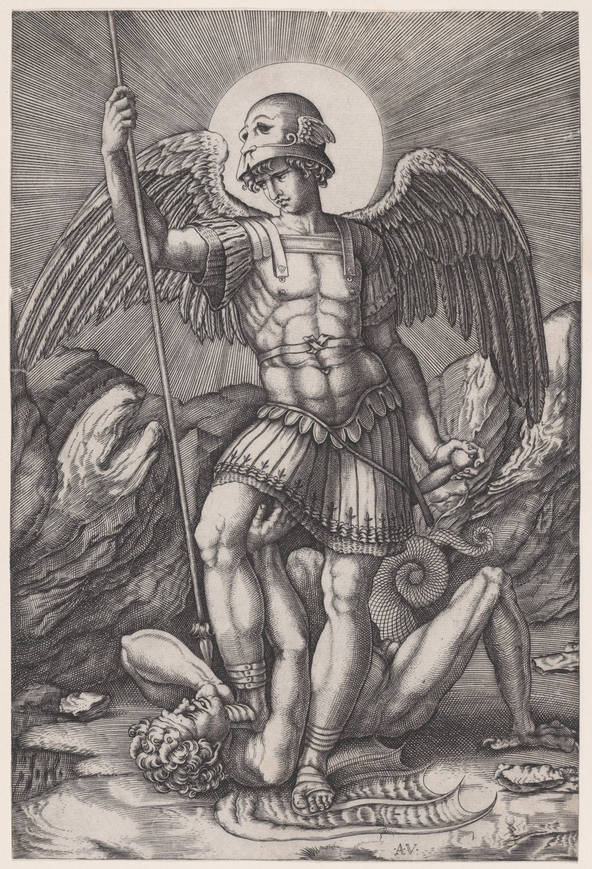 Św. 1514-16. autorstwa Agostino Veneziano