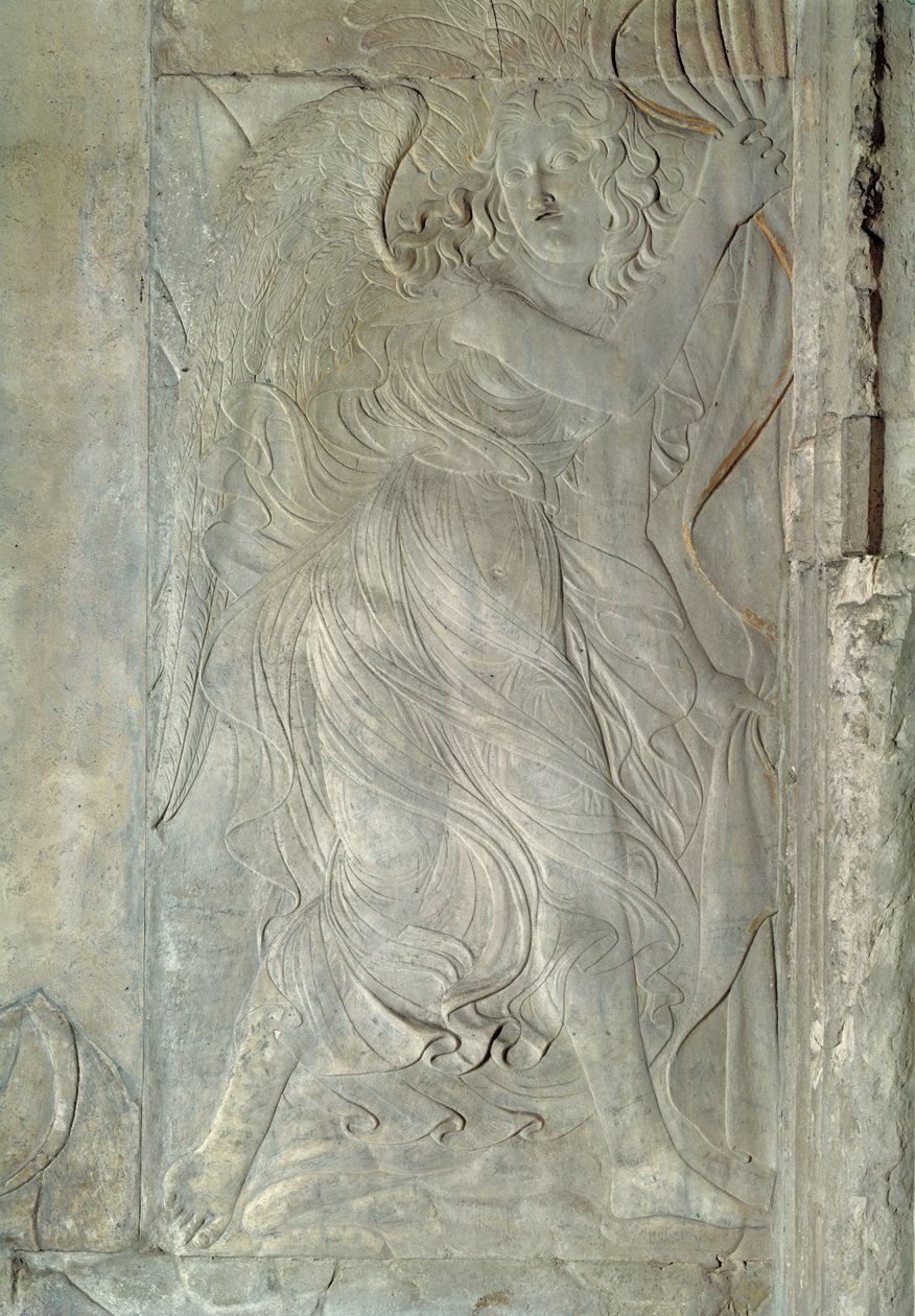 Anioł, ok. 1450-55 (marmur) autorstwa Agostino di Duccio