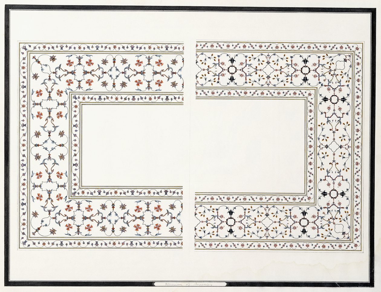 Okazy mozaik, z Grobu Cesarza, ok. 1930 r. 1815 autorstwa Agra School